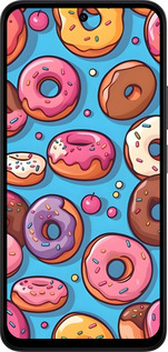 Силиконовый чехол Пончики для Xiaomi Redmi 15 4G - 6318u-4136 изображение 