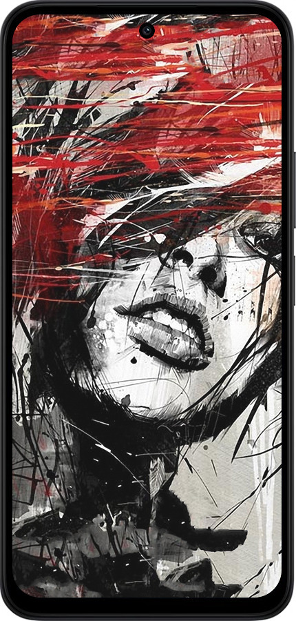 Силиконовый чехол Лицо девушки для Xiaomi Redmi 15 4G - 1162u-4136 изображение 