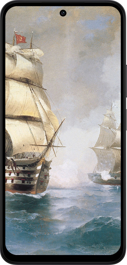 Силиконовый чехол Айвазовский. Корабли для Xiaomi Redmi 15 4G - 160u-4136 изображение 