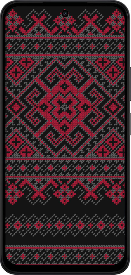 Силиконовый чехол Вышиванка 52 для Xiaomi Redmi 15 4G - 1763u-4136 изображение 