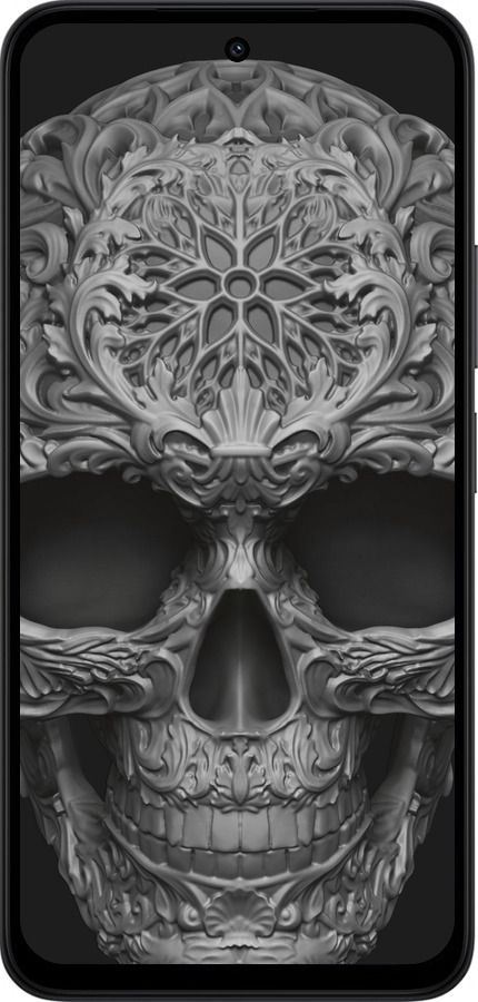 Силиконовый чехол skull-ornament для Xiaomi Redmi 15 4G - 4101u-4136 изображение 