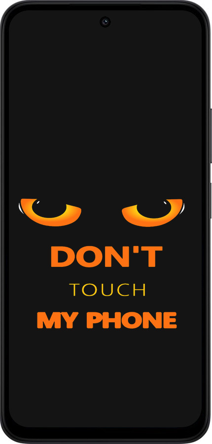 Силиконовый чехол Don't touch the phone для Xiaomi Redmi 15 4G - 4261u-4136 изображение 