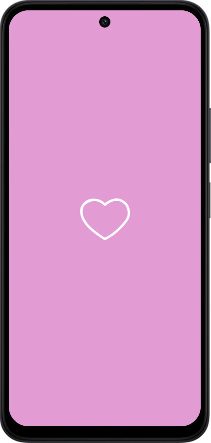 Силіконовий чехол Серце 2 для Xiaomi Redmi 15 4G - 4863u-4136 изображение 