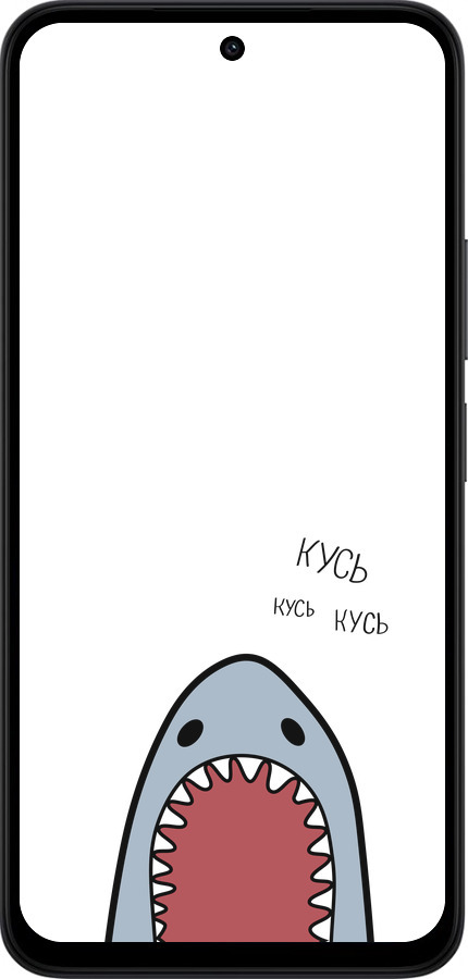 Силіконовий чехол Акула для Xiaomi Redmi 15 4G - 4870u-4136 изображение 