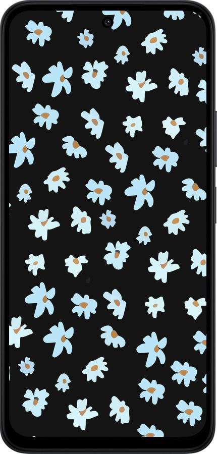 Силиконовый чехол Цветочный для Xiaomi Redmi 15 4G - 4900u-4136 изображение 