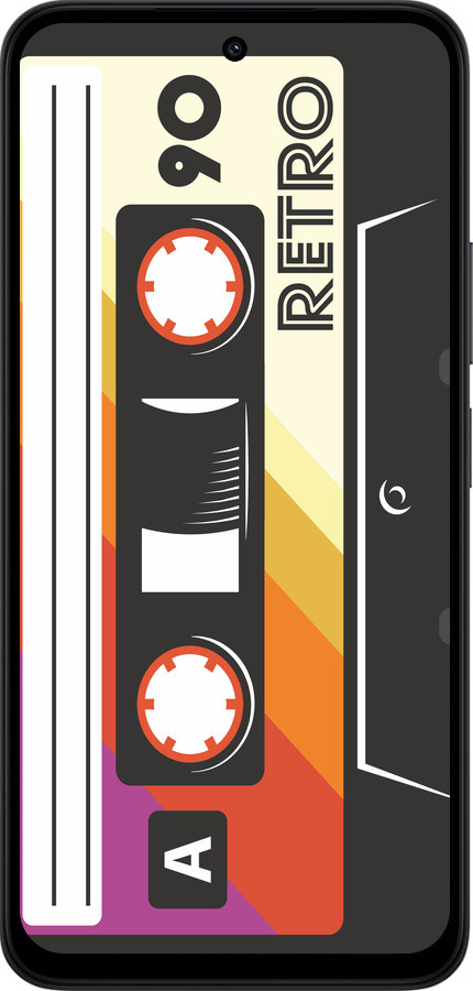 Силиконовый чехол Кассета с90 v4 для Xiaomi Redmi 15 4G - 5532u-4136 изображение 