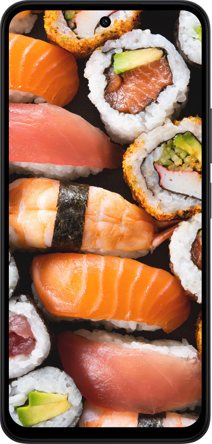 Силиконовый чехол Суши v3 для Xiaomi Redmi 15 4G - 5540u-4136 изображение 