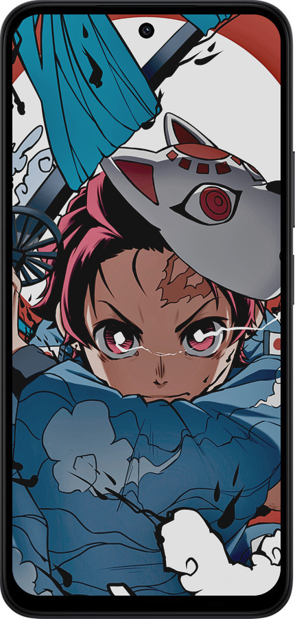 Силиконовый чехол Танджиро Камадо для Xiaomi Redmi 15 4G - 5574u-4136 изображение 