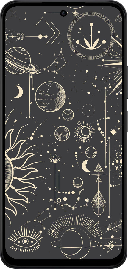 Силиконовый чехол Фаза луны для Xiaomi Redmi 15 4G - 5605u-4136 изображение 