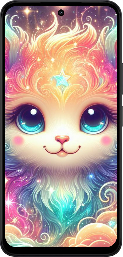 Силиконовый чехол Сказочный котенок для Xiaomi Redmi 15 4G - 5813u-4136 изображение 