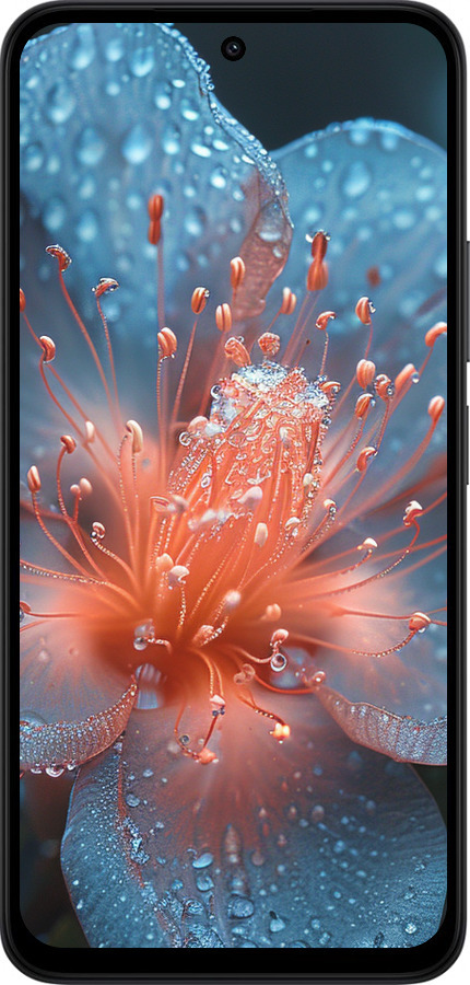 Силиконовый чехол Роса на цветке для Xiaomi Redmi 15 4G - 6039u-4136 изображение 