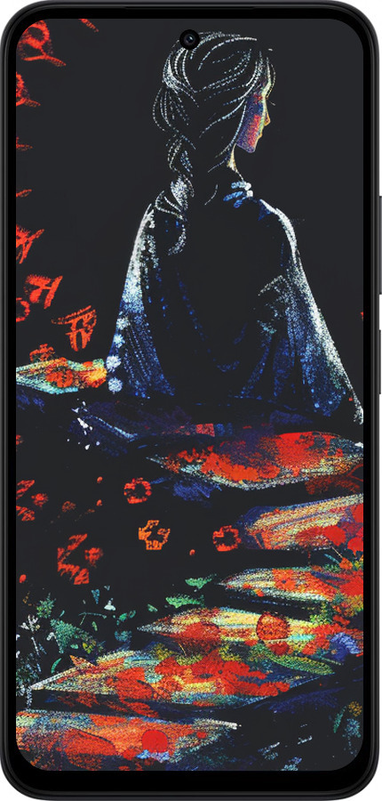 Силиконовый чехол Мечтательная девушка для Xiaomi Redmi 15 4G - 6042u-4136 изображение 