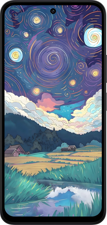 Силиконовый чехол Креативный арт для Xiaomi Redmi 15 4G - 6322u-4136 изображение 