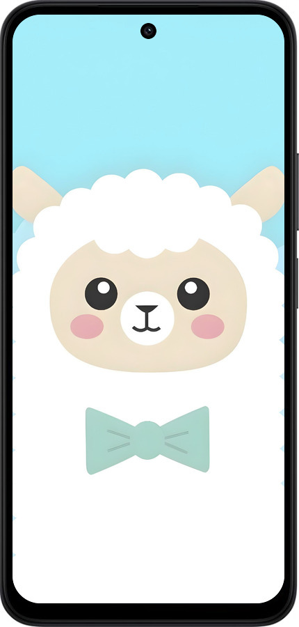 Силиконовый чехол Милый барашек для Xiaomi Redmi 15 4G - 6355u-4136 изображение 