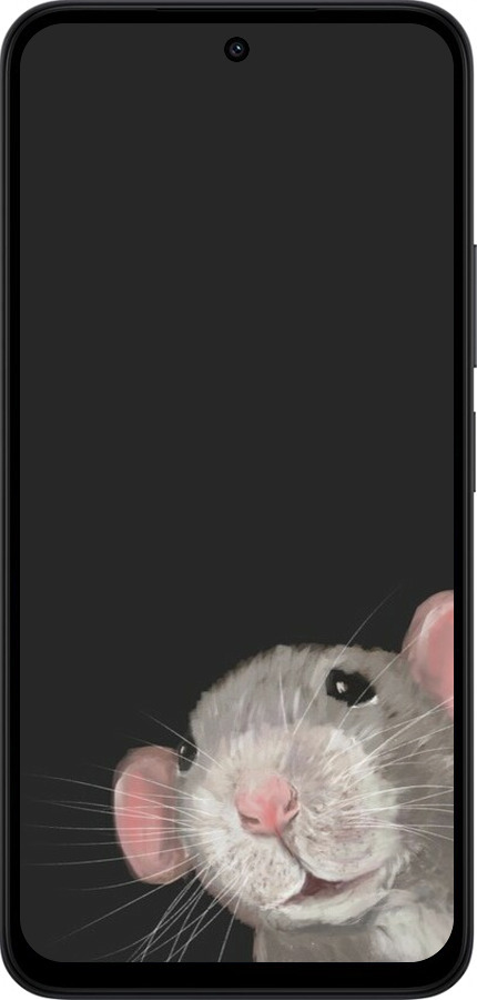 Силіконовий чехол The Peeking Rat для Xiaomi Redmi 15 4G - 6442u-4136 изображение 