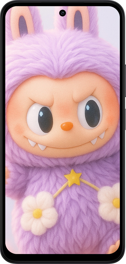 Силіконовий чехол Лабубу для Xiaomi Redmi 15 4G - 6708u-4136 изображение 