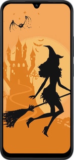 Силиконовый чехол Ведьма на метле для Xiaomi POCO C85 4G - 1184u-4233 изображение 