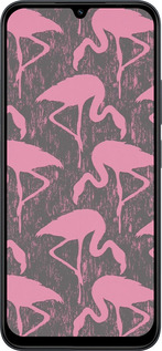 Силиконовый чехол Vintage-Flamingos для Xiaomi POCO C85 4G - 4171u-4233 изображение 