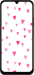 Силиконовый чехол Сердечки 2 для Xiaomi POCO C85 4G - 4763u-4233 изображение 