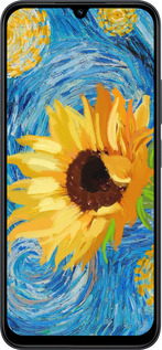 Силиконовый чехол Цветы желто-голубые для Xiaomi POCO C85 4G - 5308u-4233 изображение 