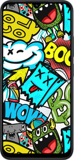 Силиконовый чехол Стикеры v4 для Xiaomi POCO C85 4G - 5508u-4233 изображение 