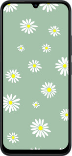 Силиконовый чехол Ромашки v4 для Xiaomi POCO C85 4G - 5603u-4233 изображение 