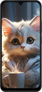 Силіконовий чехол Білий кіт для Xiaomi Redmi 15C 4G - 5646u-4095 изображение 