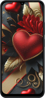 Силиконовый чехол Сердечки v2 для Xiaomi POCO C85 4G - 5832u-4233 изображение 