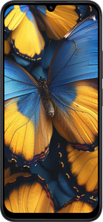 Силиконовый чехол Желто-голубые бабочки для Xiaomi POCO C85 4G - 6046u-4233 изображение 