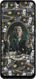 Силиконовый чехол Волк с валл стрит для Xiaomi POCO C85 4G - 6287u-4233 изображение 