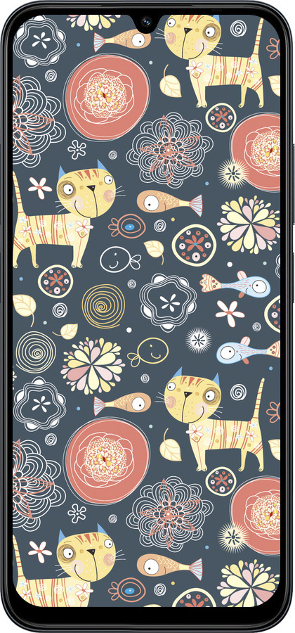 Силиконовый чехол Котята v4 для Xiaomi POCO C85 4G - 1224u-4233 изображение 