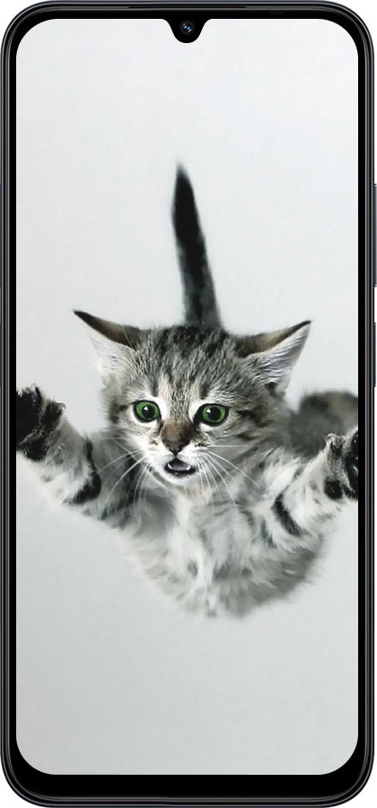 Силиконовый чехол Летящий котёнок для Xiaomi POCO C85 4G - 2322u-4233 изображение 