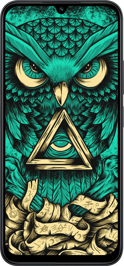 Силиконовый чехол Сова Арт-тату для Xiaomi POCO C85 4G - 3971u-4233 изображение 