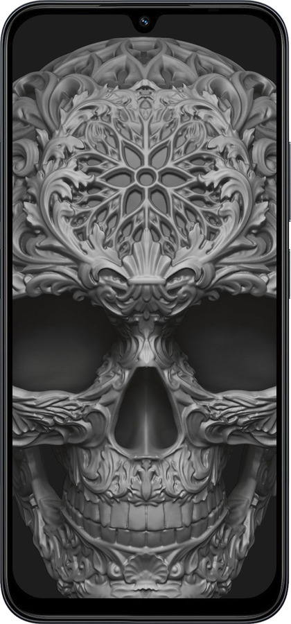 Силиконовый чехол skull-ornament для Xiaomi POCO C85 4G - 4101u-4233 изображение 