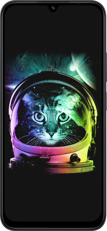 Силиконовый чехол Кот-астронавт для Xiaomi POCO C85 4G - 4154u-4233 изображение 