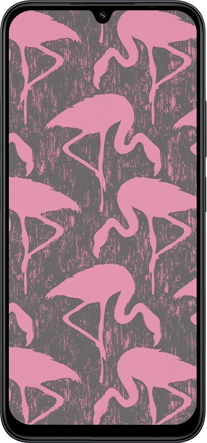 Силиконовый чехол Vintage-Flamingos для Xiaomi POCO C85 4G - 4171u-4233 изображение 