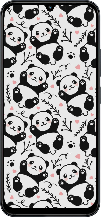 Силиконовый чехол Панды для Xiaomi Redmi 15C 4G - 4318u-4095 изображение 