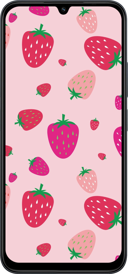 Силиконовый чехол Клубнички для Xiaomi Redmi 15C 4G - 4332u-4095 изображение 