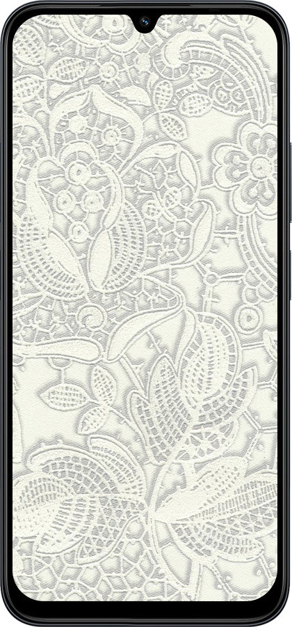 Силиконовый чехол Белое кружево для Xiaomi Redmi 15C 4G - 4383u-4095 изображение 