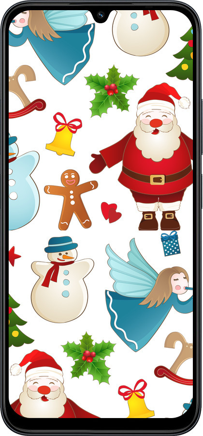 Силиконовый чехол Новогодний 1 для Xiaomi POCO C85 4G - 4614u-4233 изображение 