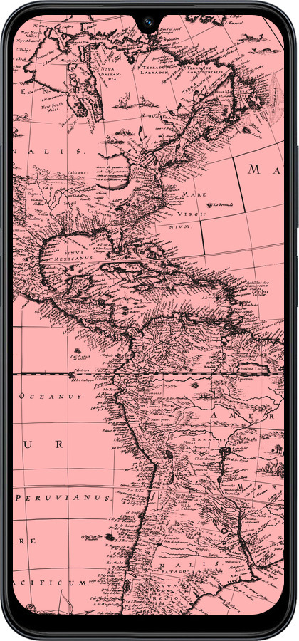 Силиконовый чехол Карта для Xiaomi Redmi 15C 4G - 4794u-4095 изображение 