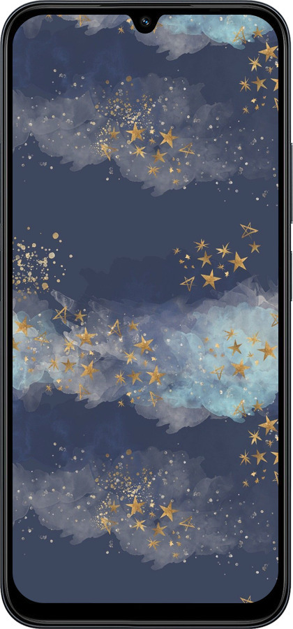 Силіконовий чехол Ніч золоті зірки для Xiaomi Redmi 15C 4G - 5421u-4095 изображение 