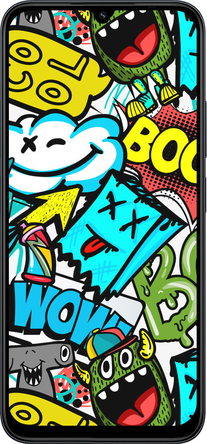 Силиконовый чехол Стикеры v4 для Xiaomi POCO C85 4G - 5508u-4233 изображение 