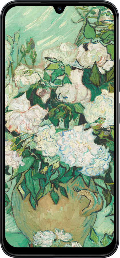 Силиконовый чехол Винсент Ван Гог. Ваза с розами для Xiaomi POCO C85 4G - 5543u-4233 изображение 