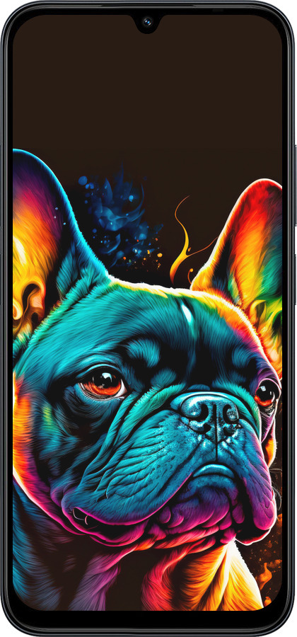 Силиконовый чехол Яркий бульдог для Xiaomi POCO C85 4G - 5547u-4233 изображение 