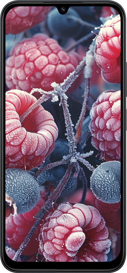 Силиконовый чехол Морозные ягоды для Xiaomi Redmi 15C 4G - 6033u-4095 изображение 