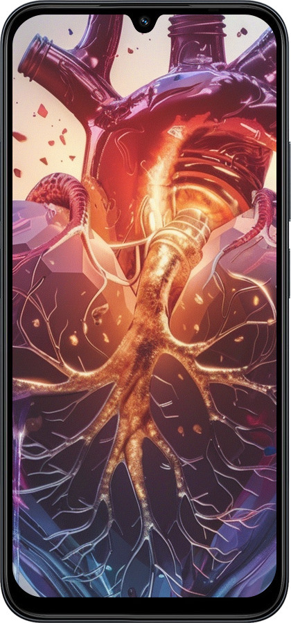 Силиконовый чехол Crystal Heart для Xiaomi Redmi 15C 4G - 6070u-4095 изображение 