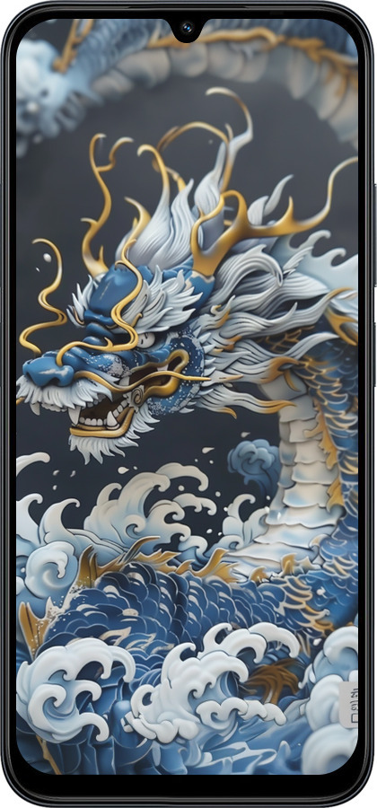 Силіконовий чехол Водяний дракон для Xiaomi POCO C85 4G - 6113u-4233 изображение 