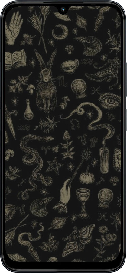 Силіконовий чехол Містичний колаж з травами та магічні символи для Xiaomi Redmi 15C 4G - 6428u-4095 изображение 