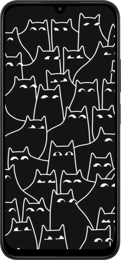 Силиконовый чехол С изображением кошек для Xiaomi POCO C85 4G - 6470u-4233 изображение 